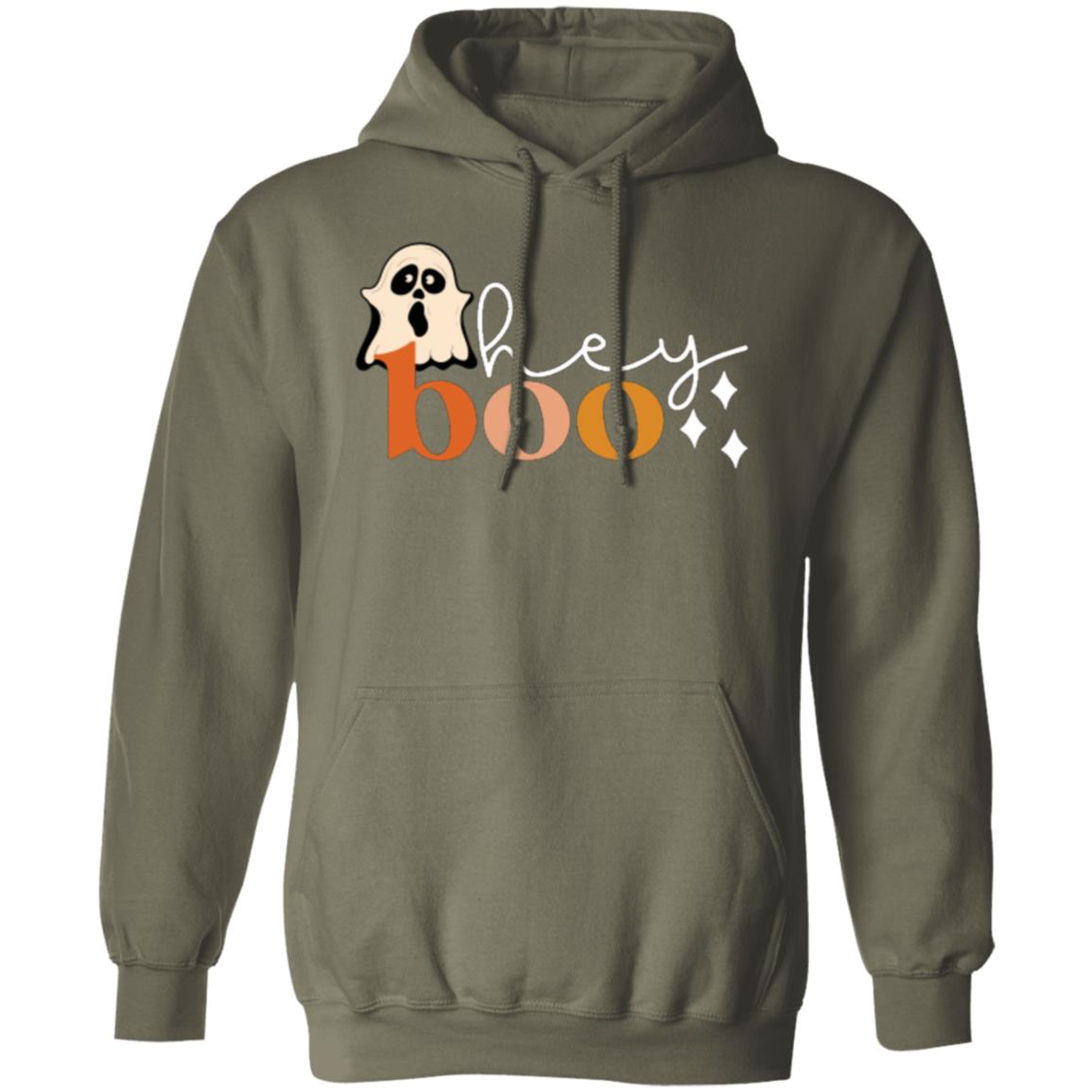 Custom Pullover Hoodie "Hey Boo"