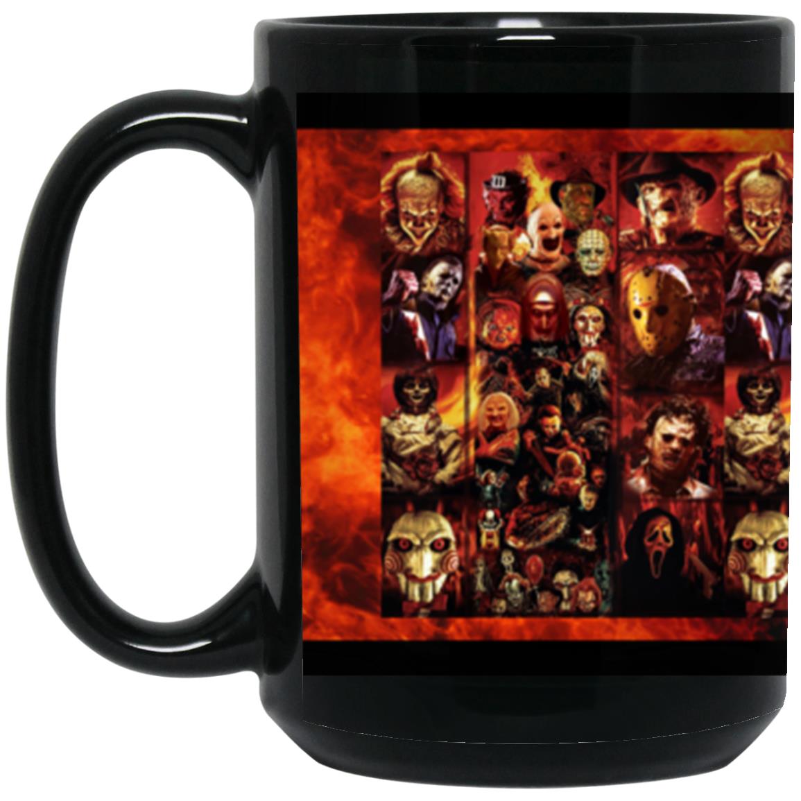 Custom Horror Movie Black Mug