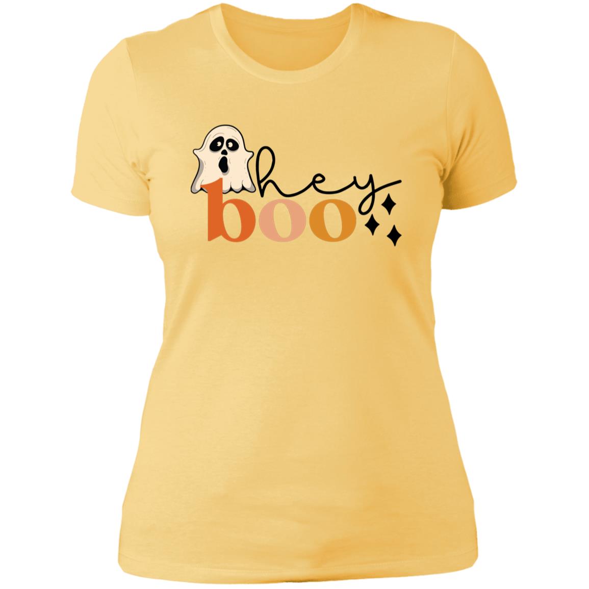 Custom Ladies' Boyfriend T-Shirt "Hey Boo"