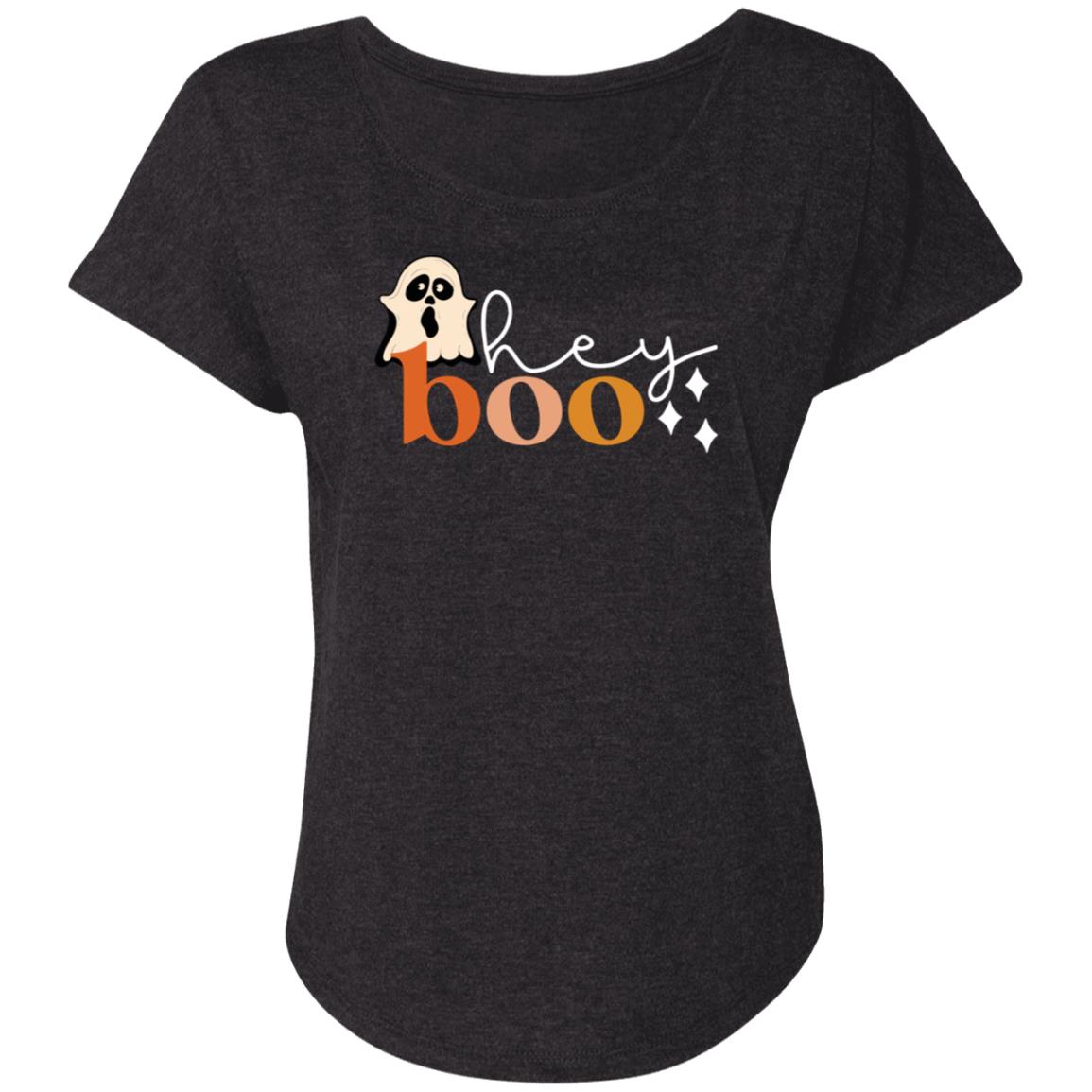 Custom Ladies' Triblend Dolman Sleeve "Hey Boo"