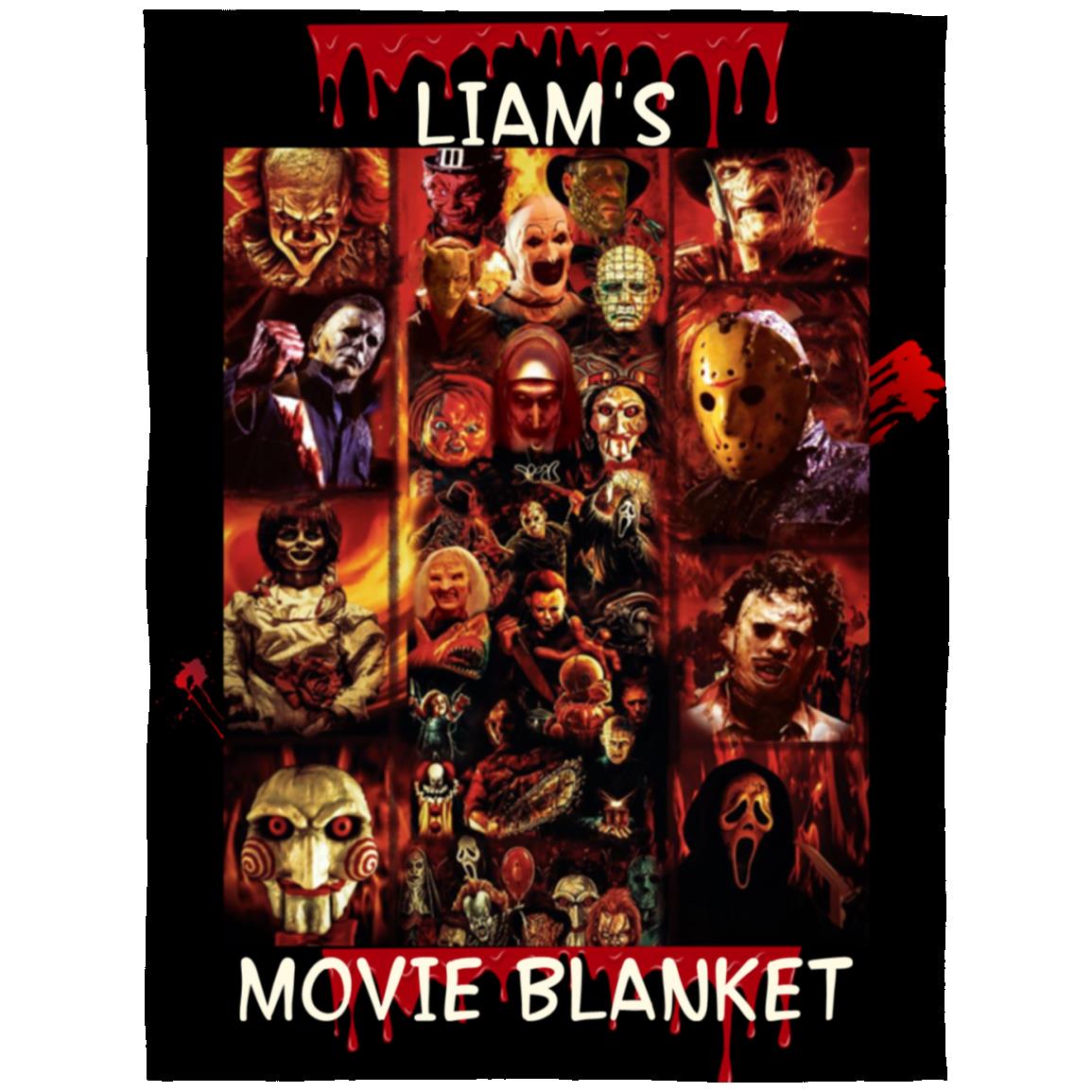 Personalized Horror Movie Blanket