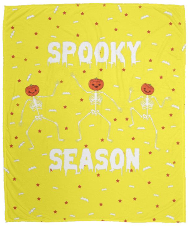 Custom Halloween Movie Blanket "Spooky Season"