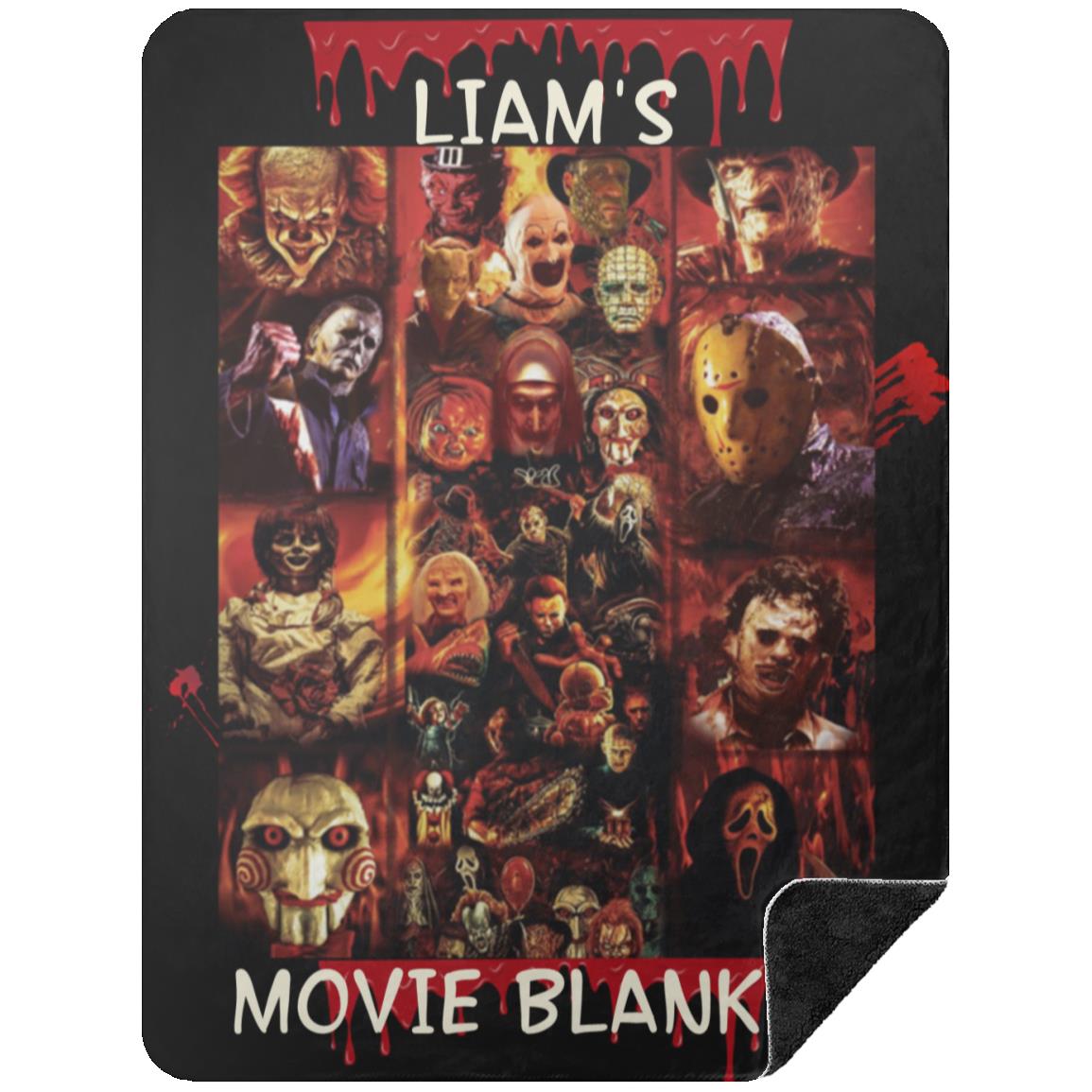 Personalized Horror Movie Blanket