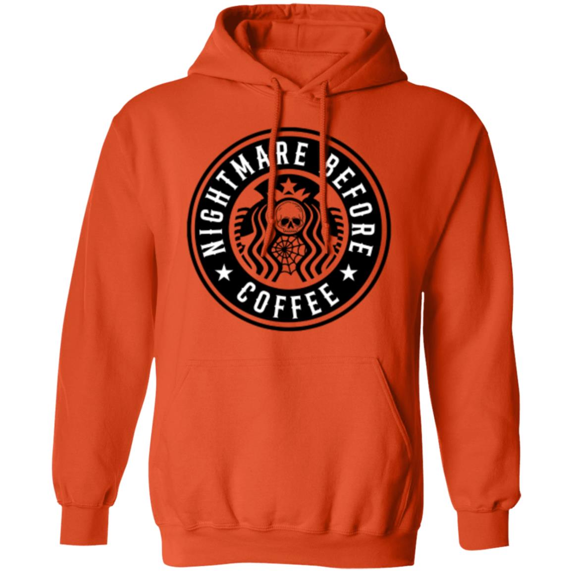 Custom Pullover Hoodie "Nightmare Before Coffee"