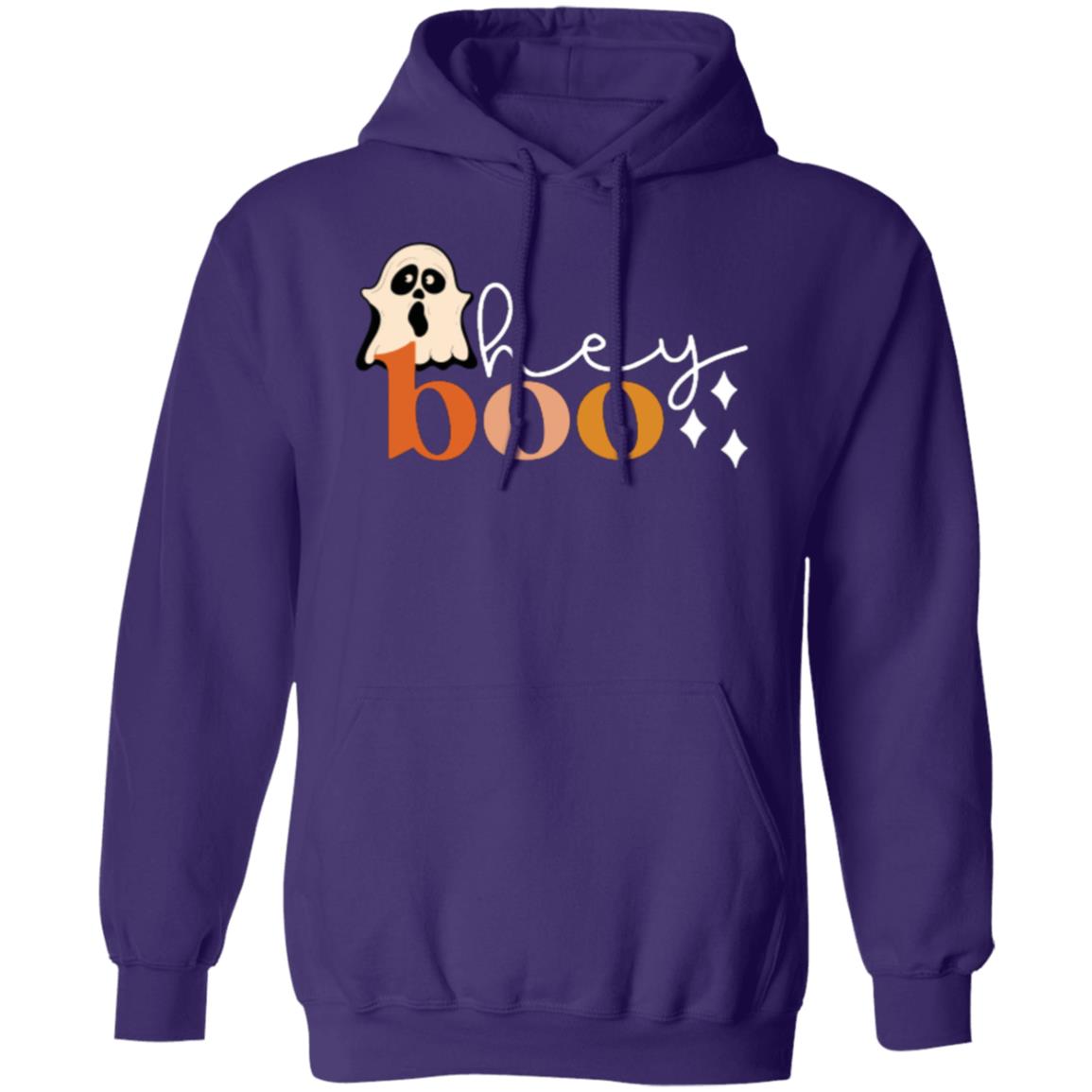 Custom Pullover Hoodie "Hey Boo"