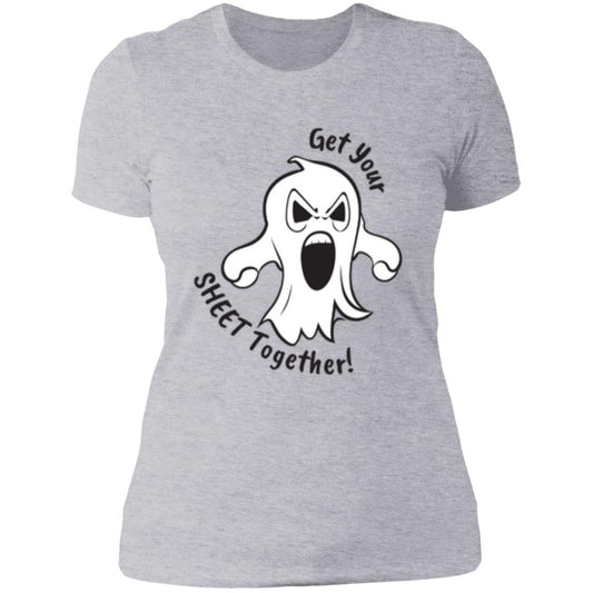 Custom Boyfriend Slim T Shirt "Get Your Sheet Together"