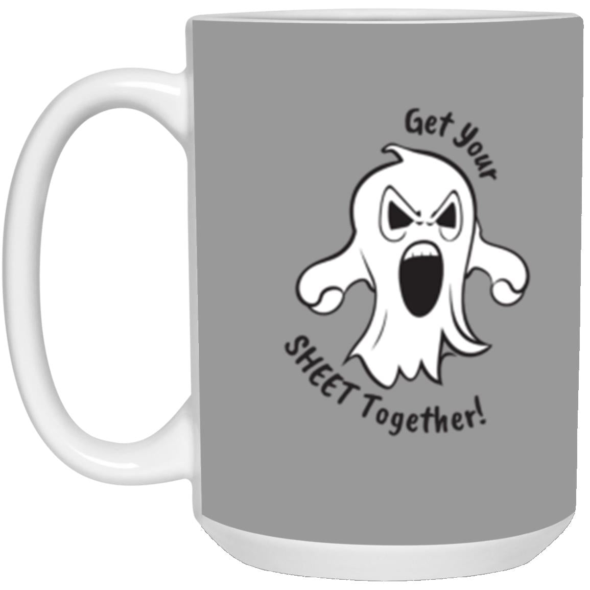 Custom White Mug w/ Background Color "Get Your Sheet Together!"