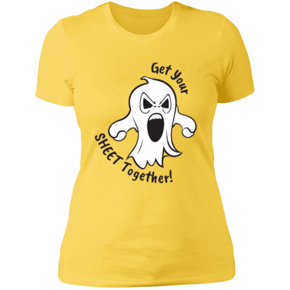 Custom Boyfriend Slim T Shirt "Get Your Sheet Together"