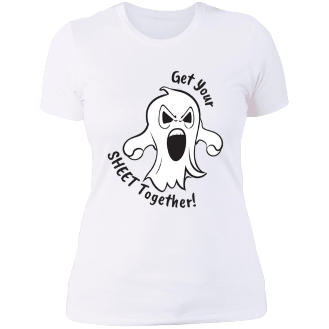 Custom Boyfriend Slim T Shirt "Get Your Sheet Together"