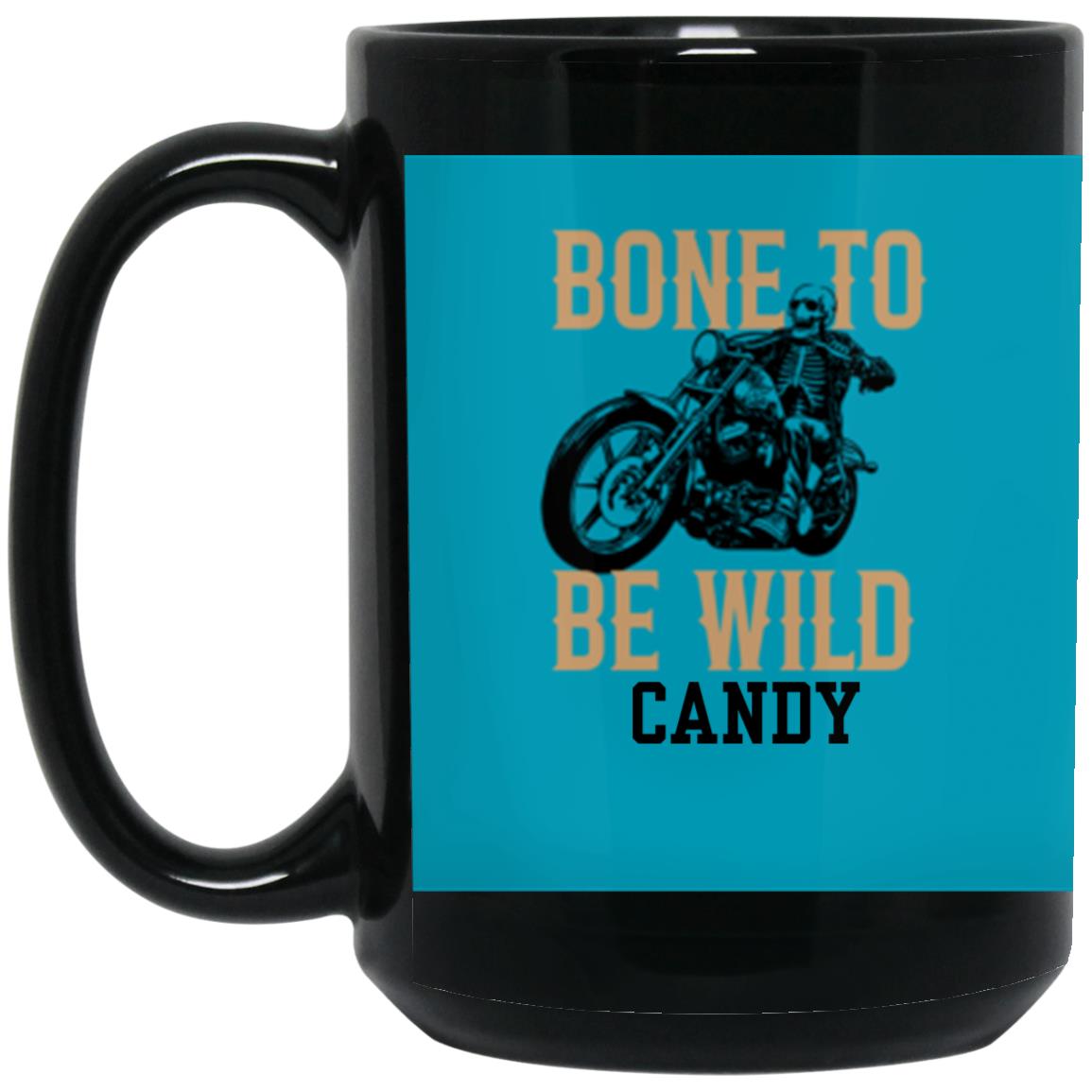 Personalized 15oz Black Mug w/ Color