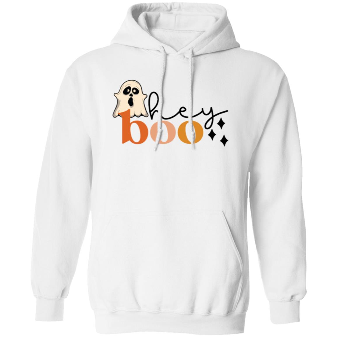 Custom Pullover Hoodie "Hey Boo"