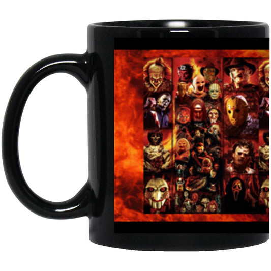 Custom Horror Movie Black Mug