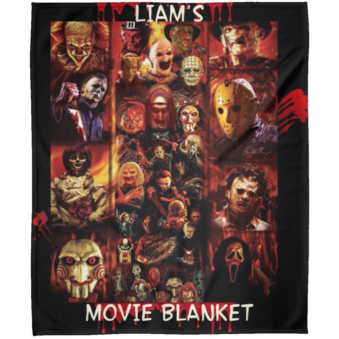 Personalized Horror Movie Blanket