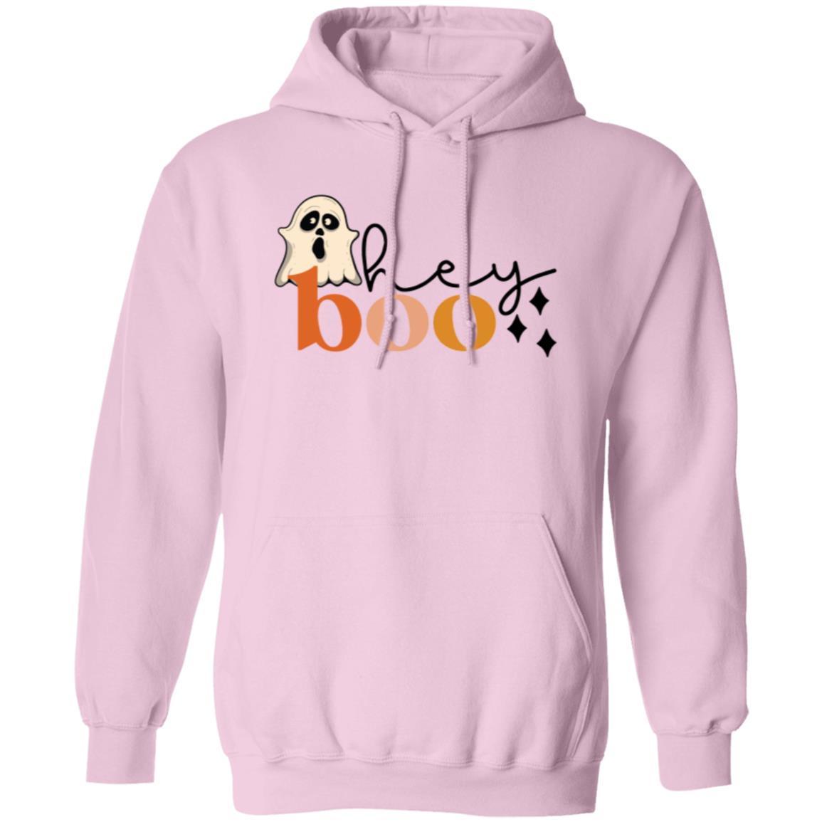 Custom Pullover Hoodie "Hey Boo"