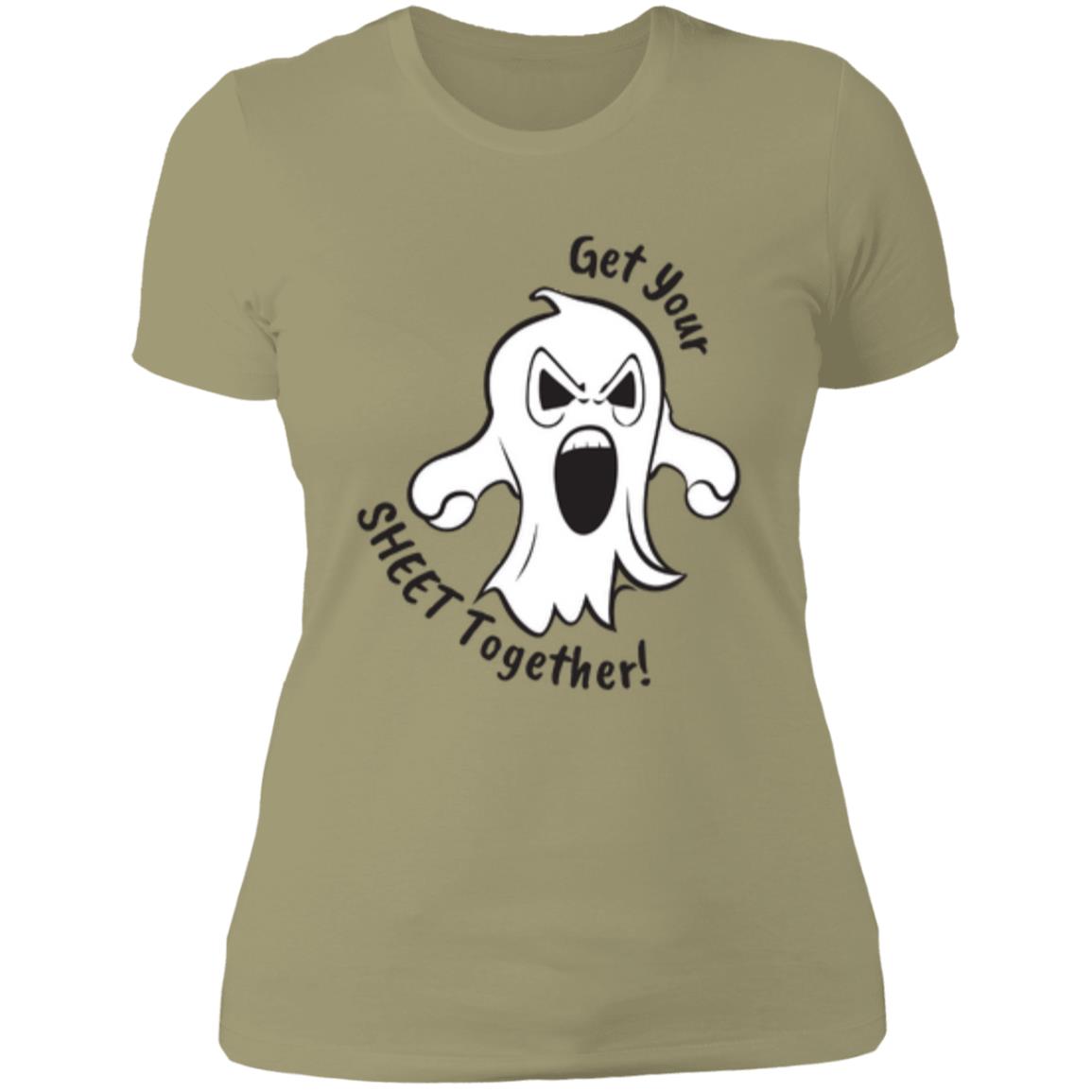 Custom Boyfriend Slim T Shirt "Get Your Sheet Together"